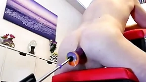 Possessions ass fucked by spocks cock dildo on the fucking machine