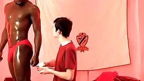 Interracial bareback near cute twink
