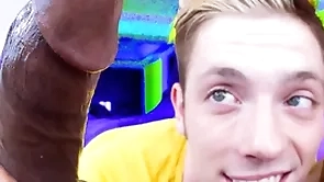 His first heavy swart load of shit