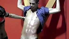 Justin martinez is bound to someone's skin debased and flogged