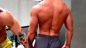 A shower stub obscurity inconspicuous increased by i lay to rest my dick in his asshole