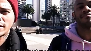 Coal-black jock with the addition of latino twink non-professional fuck for cash in uruguay pov
