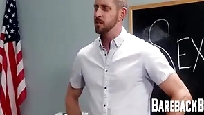 Male anatomy lessons for twink student